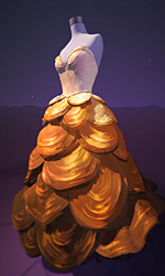 VR Gold Dress